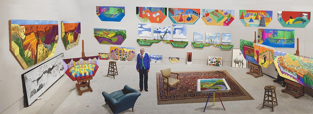 David Hockney; In the Studio.